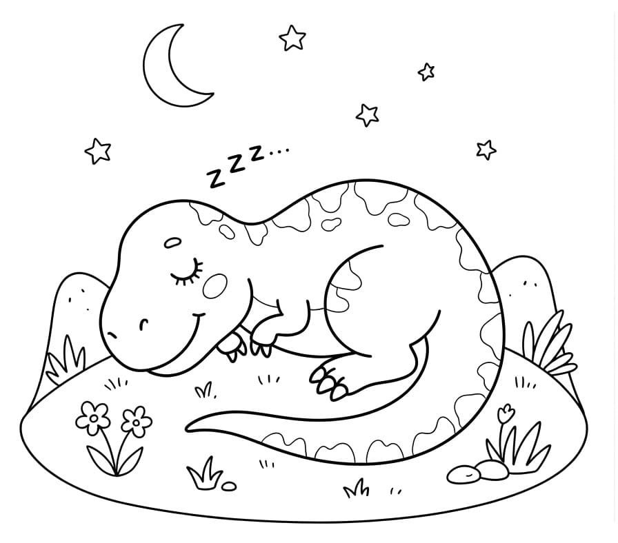 Schlafender T-Rex