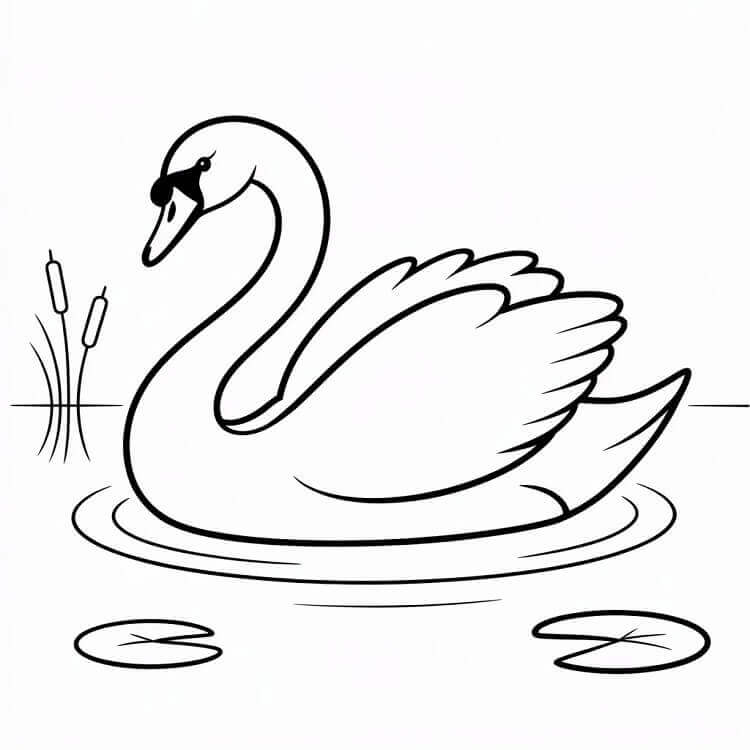 Schwan drucken