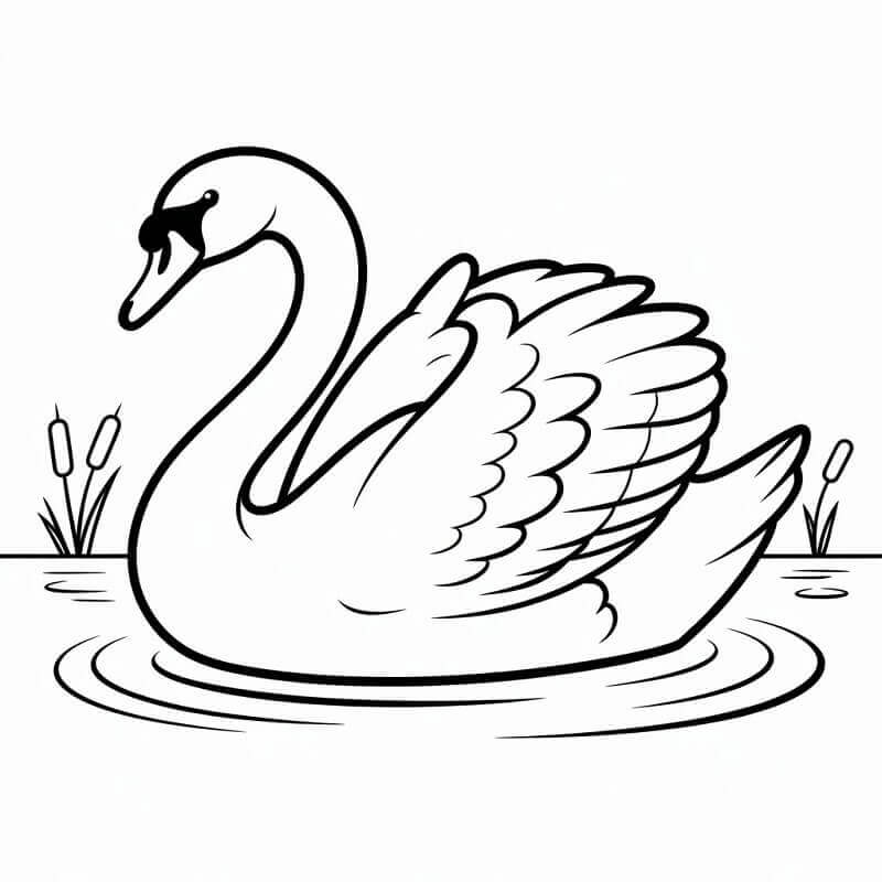 Schwan für 4-jährige Kinder