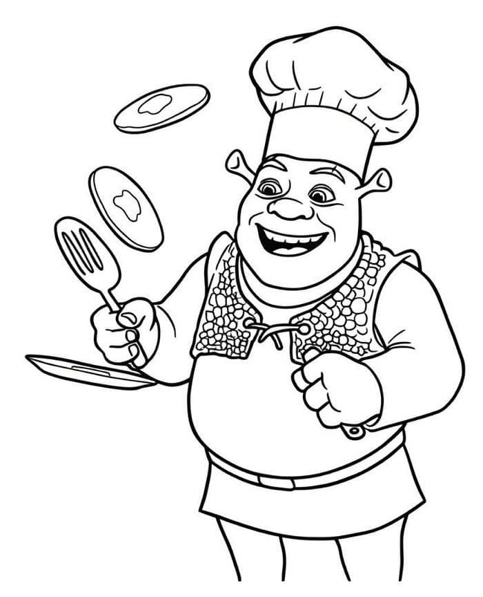 Shrek beim Kochen