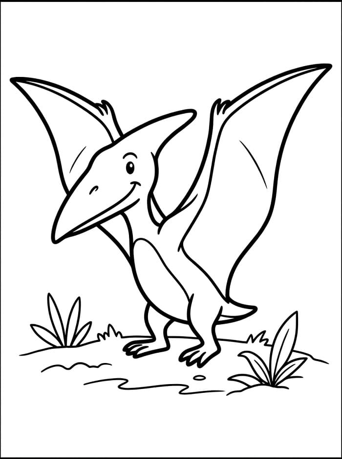 Stehender Pterodaktylus