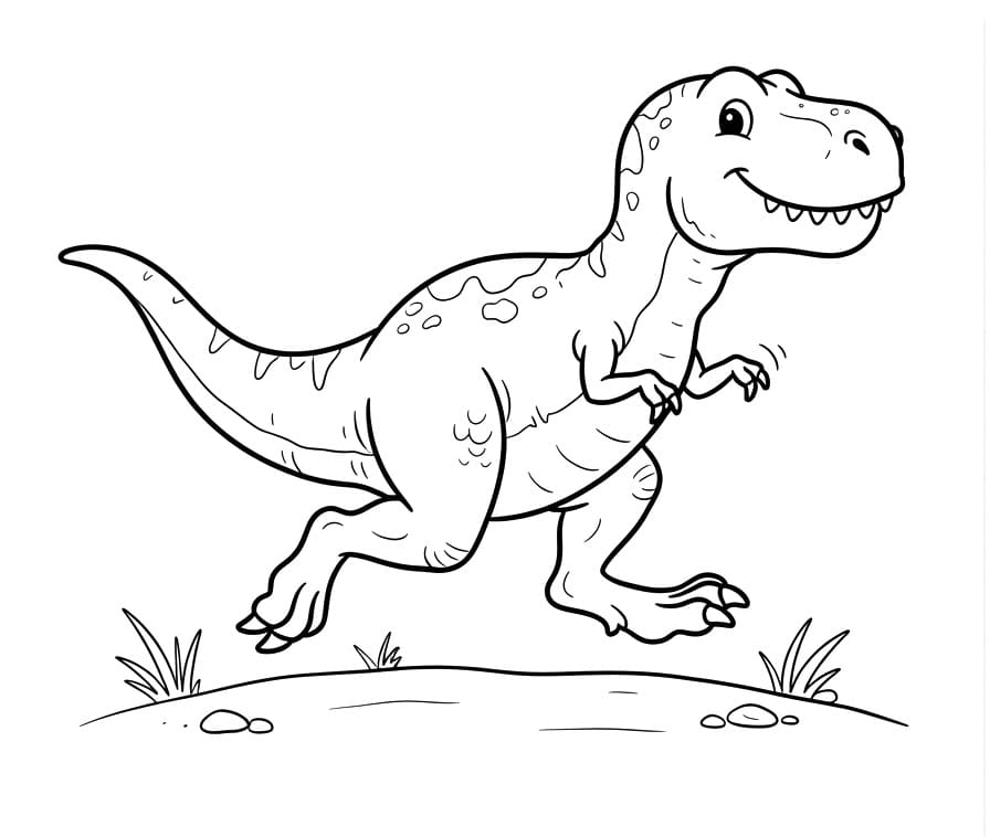 T-Rex als Zeichentrickfigur