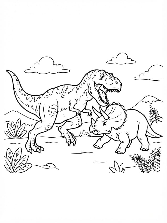 T-Rex im Angriff
