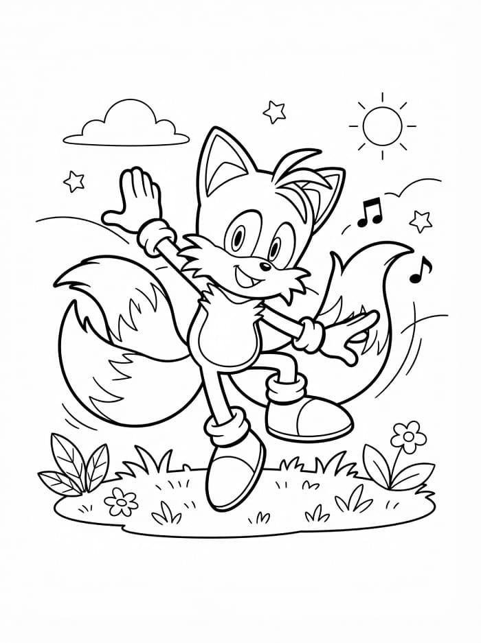 Tails beim Tanzen