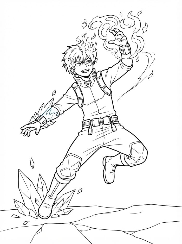 Todoroki aus My Hero Academia
