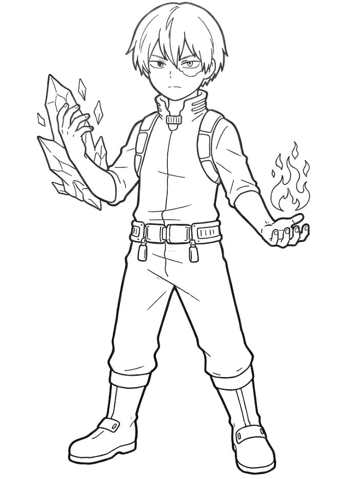 Todoroki in My Hero Academia