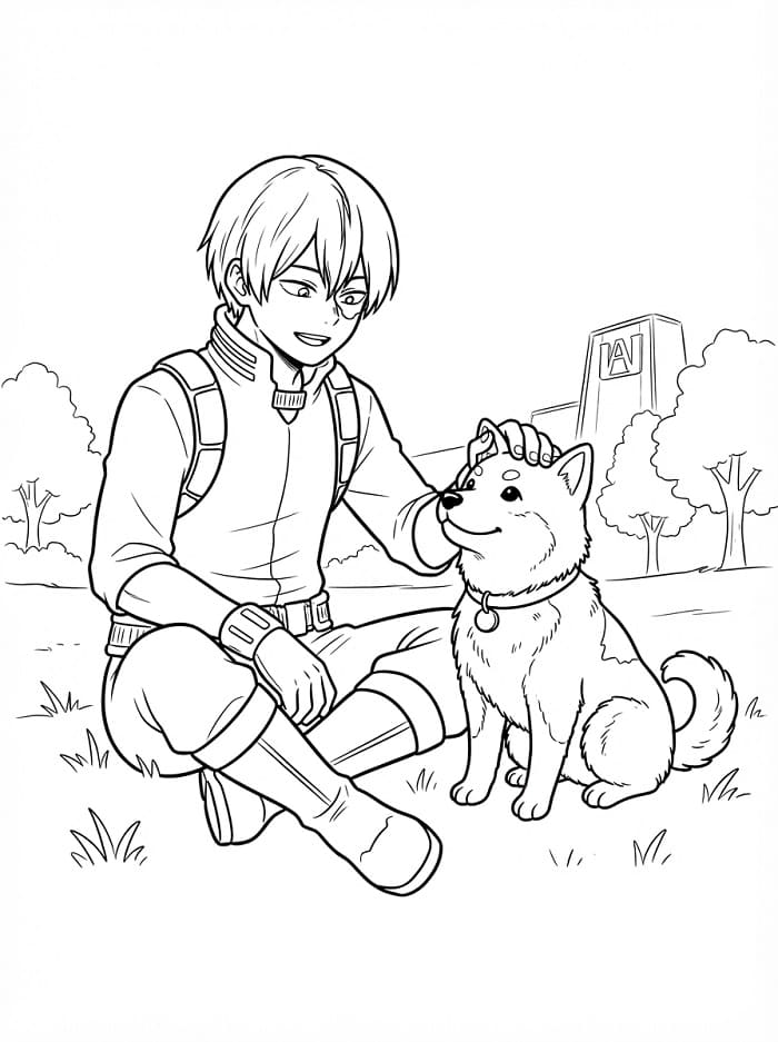 Todoroki und Hund