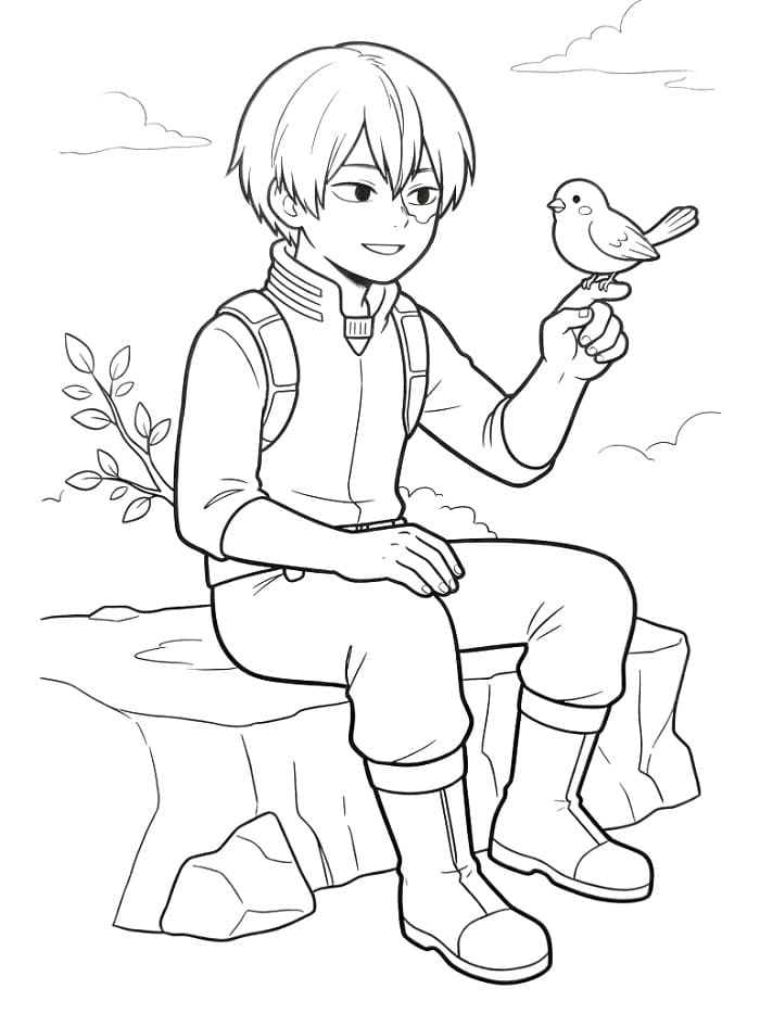 Todoroki und Vogel
