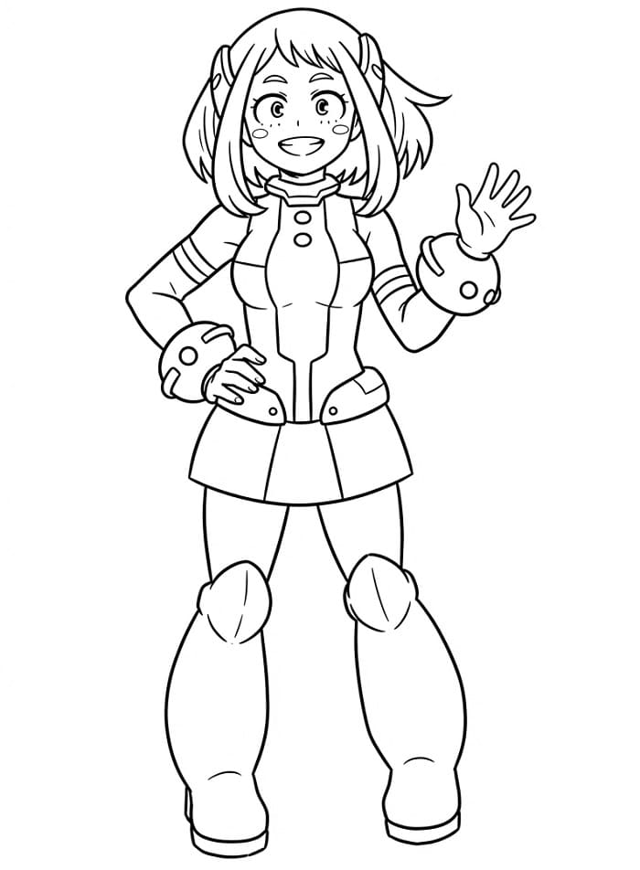 Ochaco Uraraka ausmalbilder
