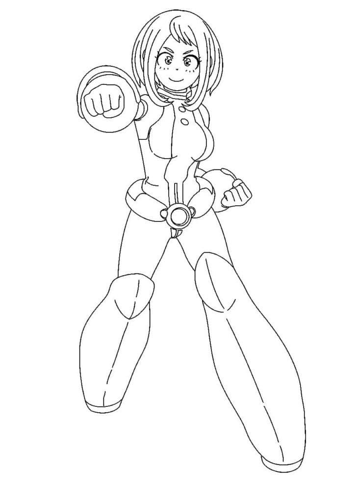 Uraraka in My Hero Academia