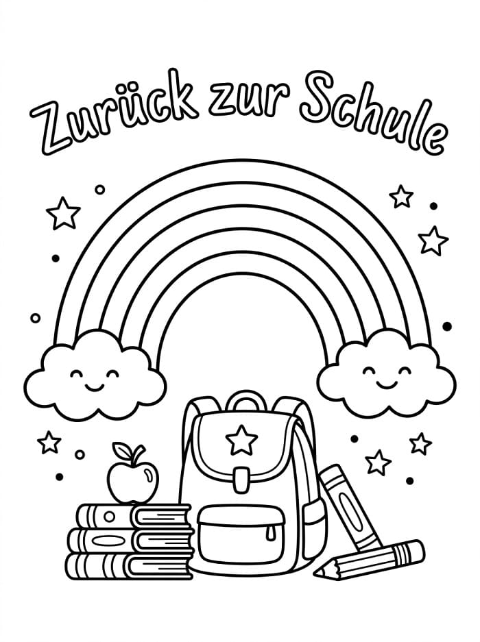 Zurück zur Schule ausmalbilder
