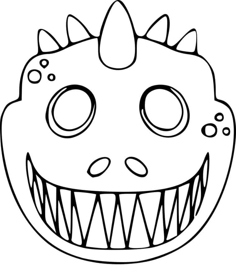 Ausdruckbare Halloweenmaske