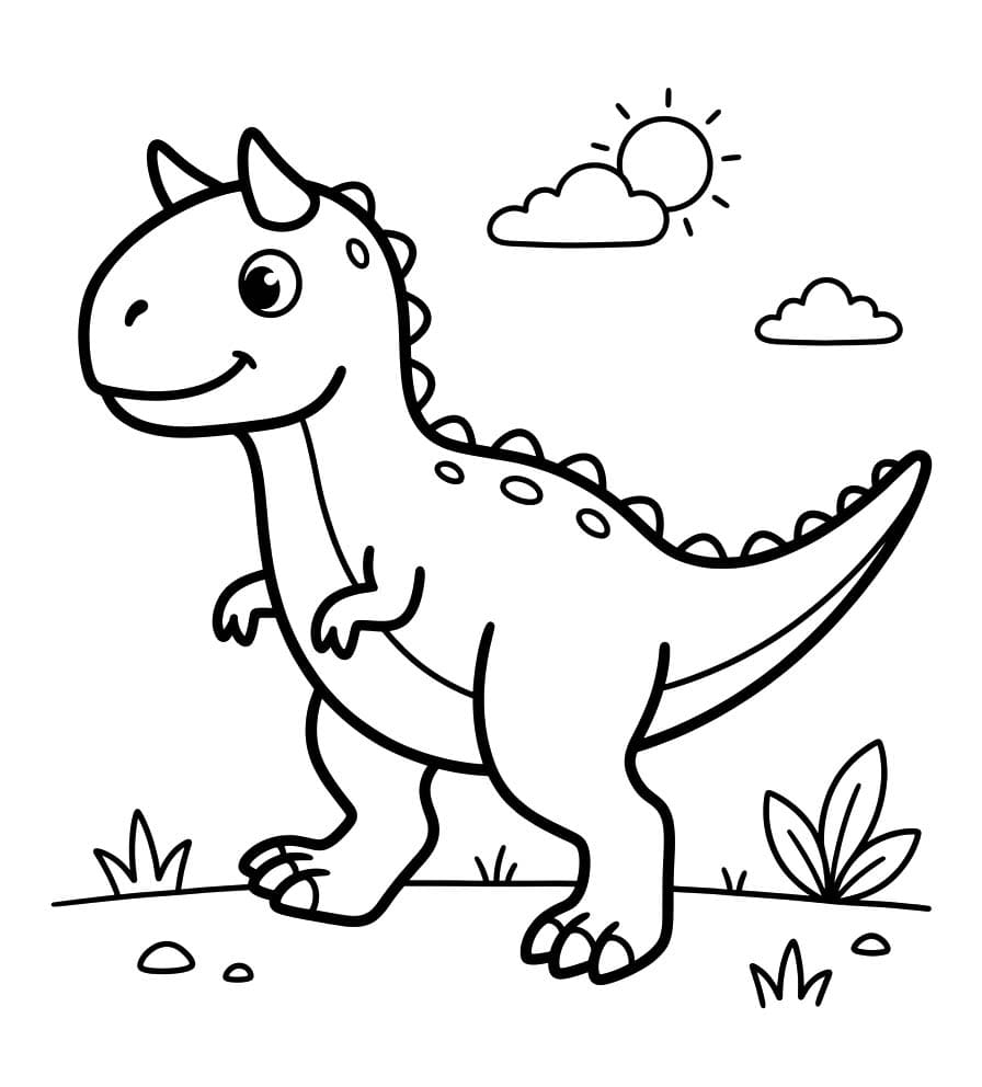 Carnotaurus als Zeichentrickfigur