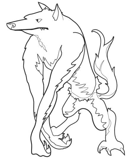 Druckbarer Werwolf
