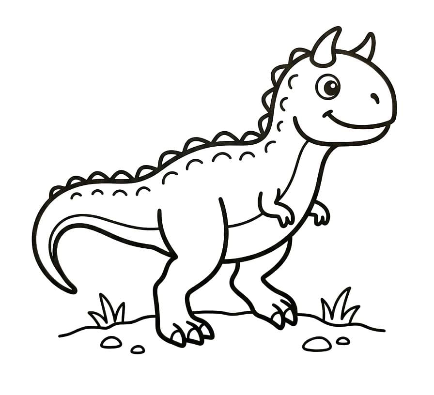 Ein Carnotaurus-Dinosaurier