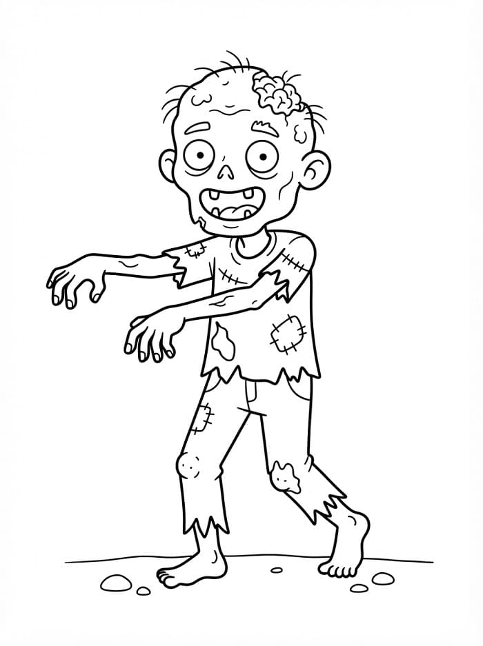 Ein Halloween-Zombie