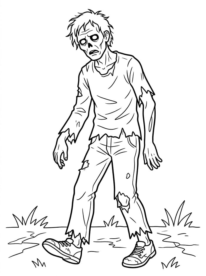 Ein gehender Zombie