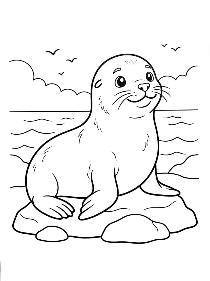 Ein süßer Seelöwe