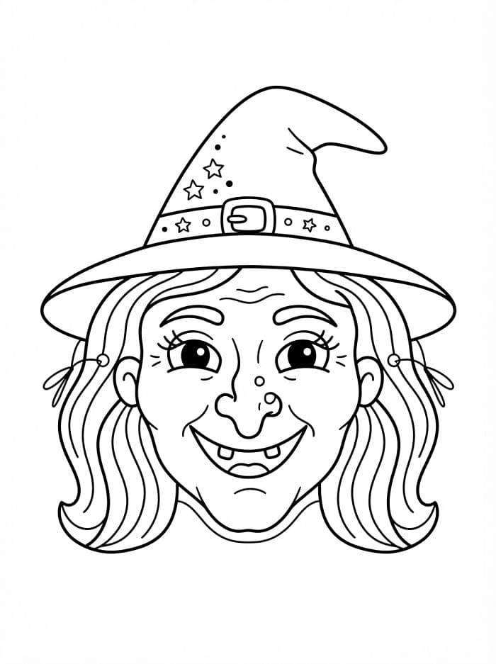 Eine Hexenmaske