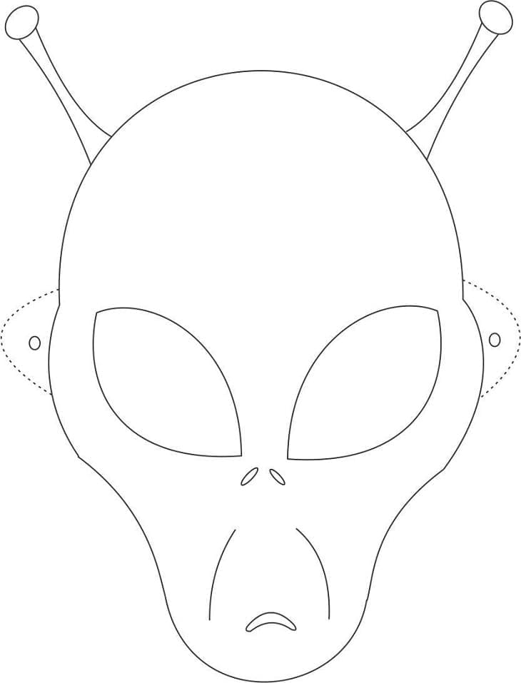 Einfache Halloweenmaske