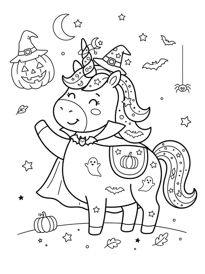Einhorn und Halloween
