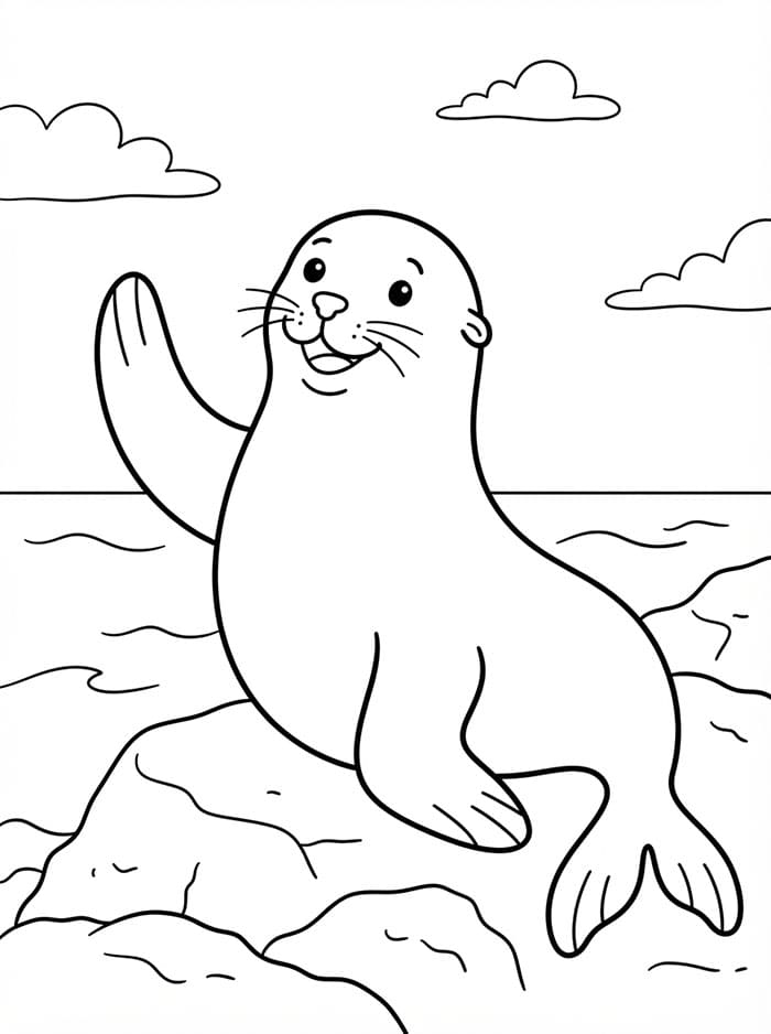 Freundlicher Seelöwe