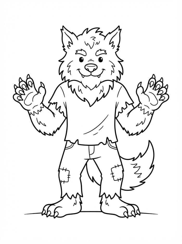 Freundlicher Werwolf