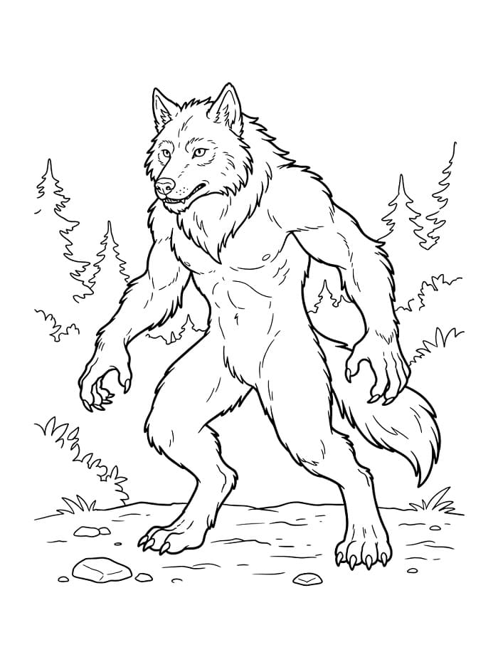Furchterregender Werwolf