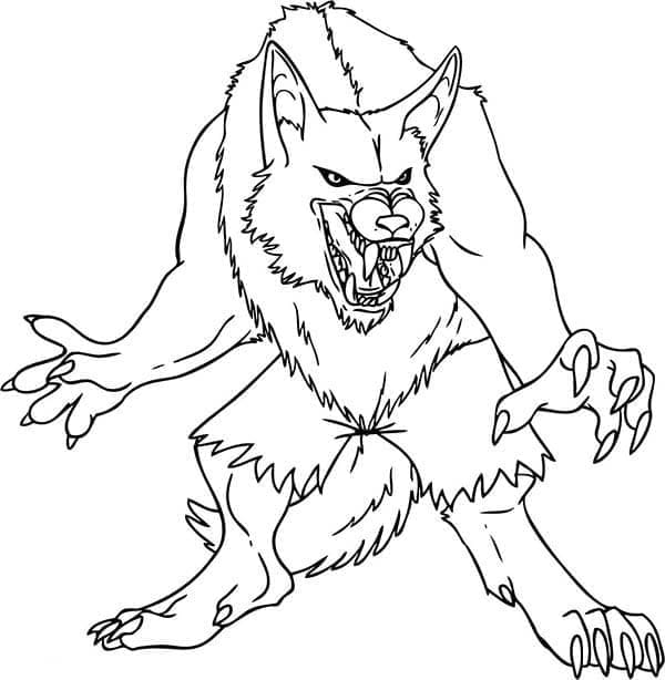 Gratis ausdruckbarer Werwolf