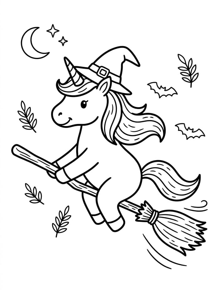 Halloween-Einhorn kostenlos