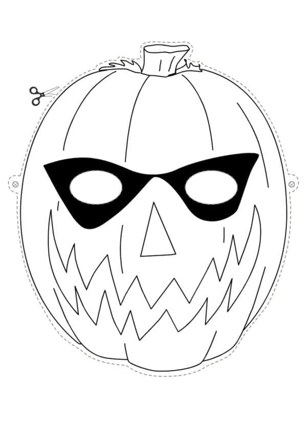 Halloweenmaske kostenlos
