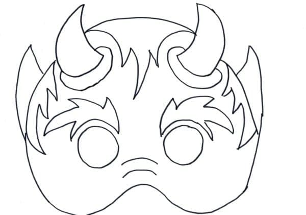Halloweenmaske zum Ausdrucken