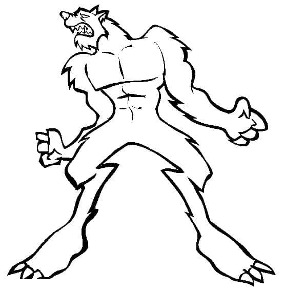 Kostenlos ausdruckbarer Werwolf