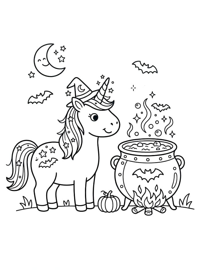 Kostenloses Halloween-Einhorn