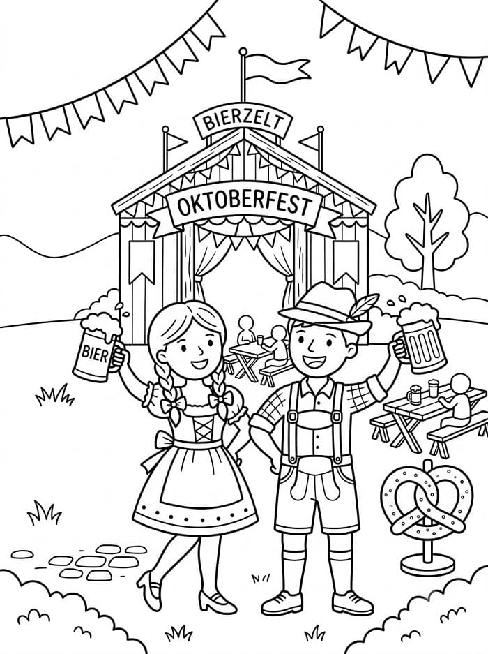 Kostenloses Oktoberfest zum Ausdrucken