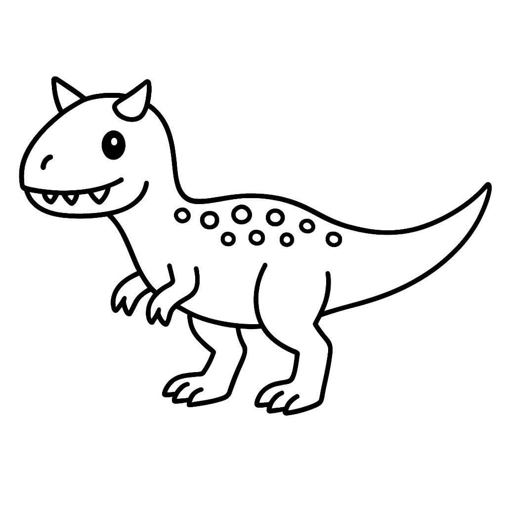 Leicht zu zeichnender Carnotaurus