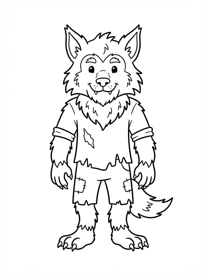Lustiger Werwolf