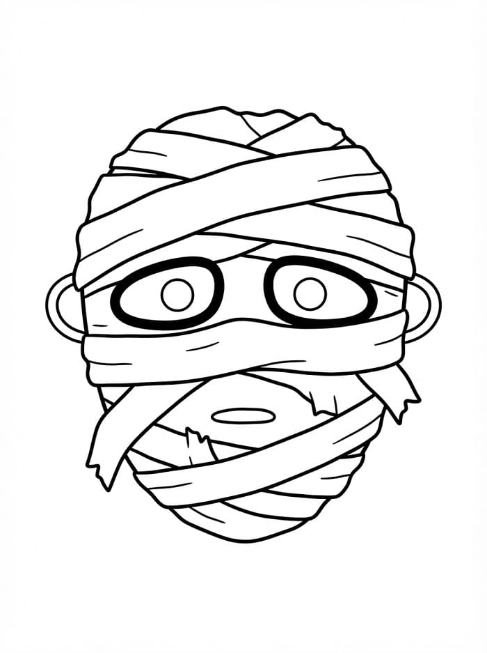 Mumien-Halloweenmaske