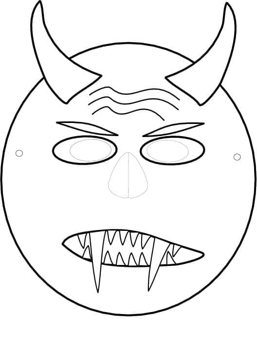 Nette Halloweenmaske
