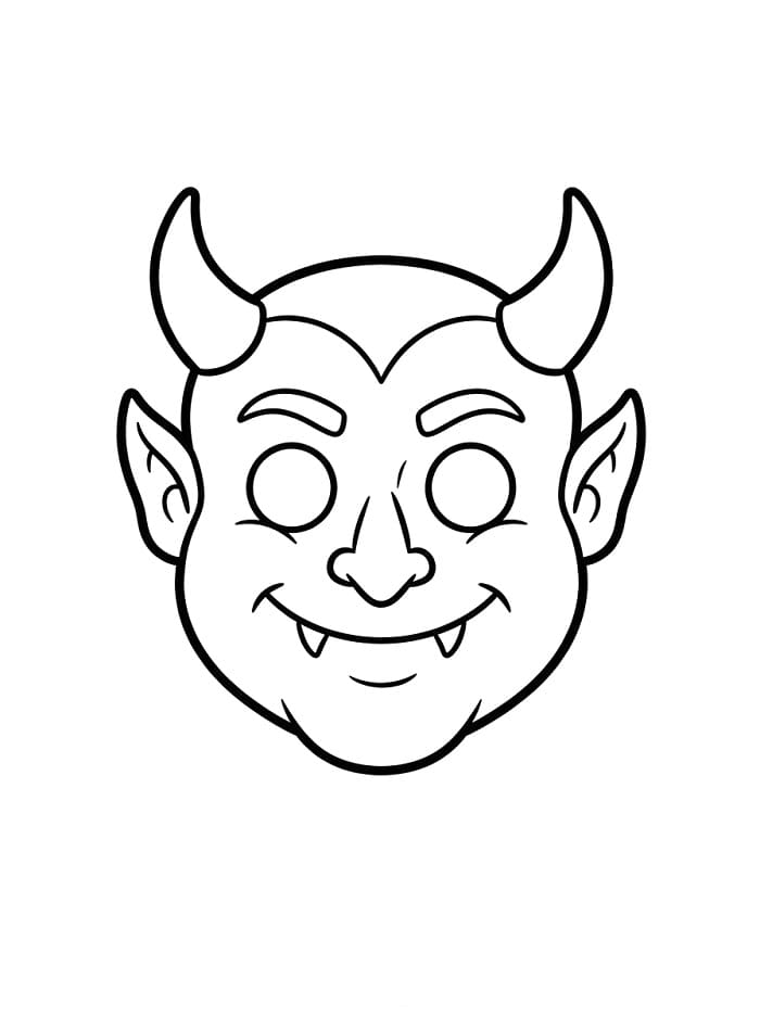 Teufel-Halloweenmaske