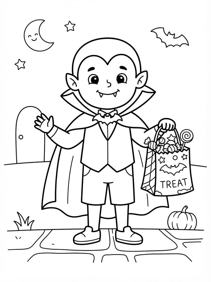 Vampir zu Halloween