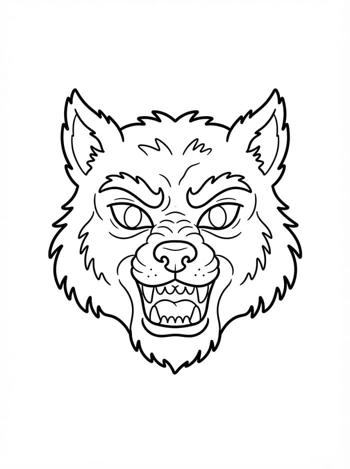 Werwolf-Halloweenmaske