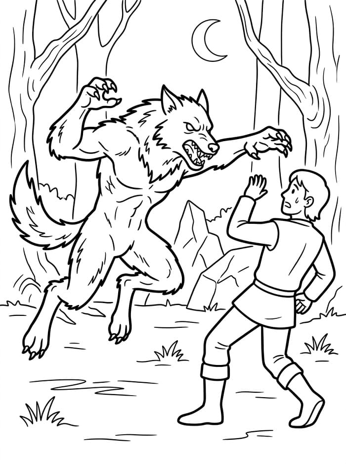 Werwolf auf der Jagd