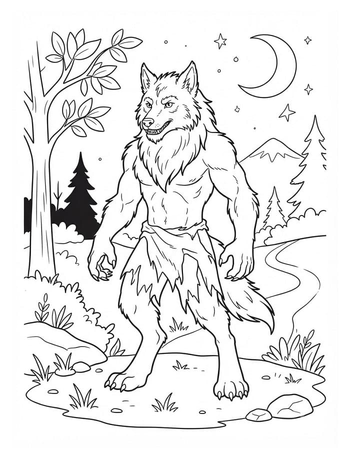 Werwolf in der Nacht