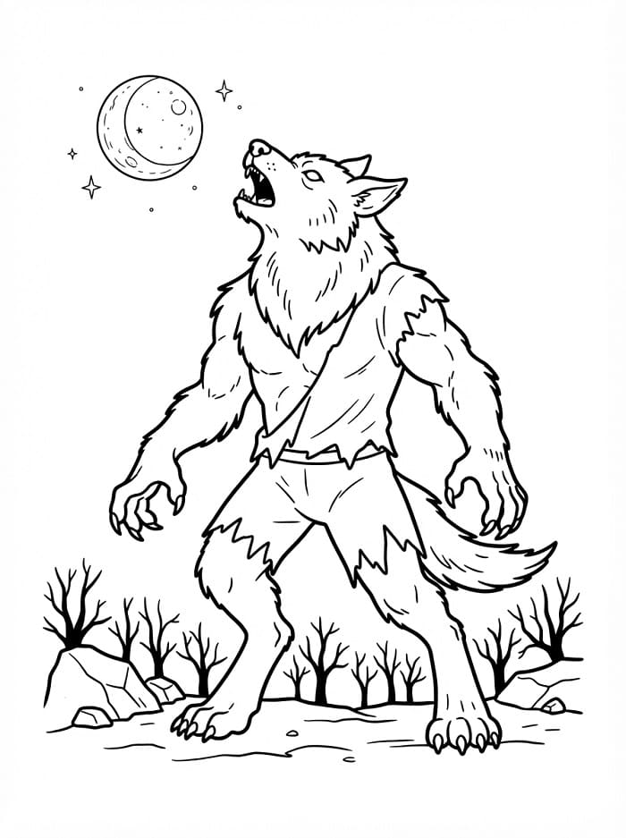 Werwolf zu Halloween