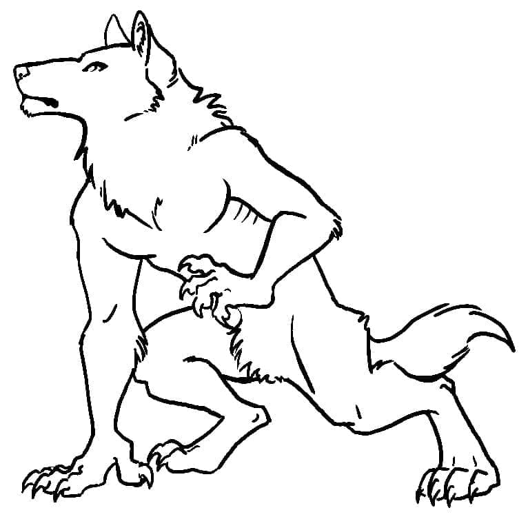 Werwolf zum Ausdrucken
