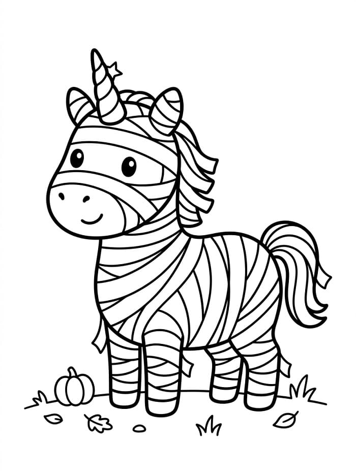 Wunderschönes Halloween-Einhorn