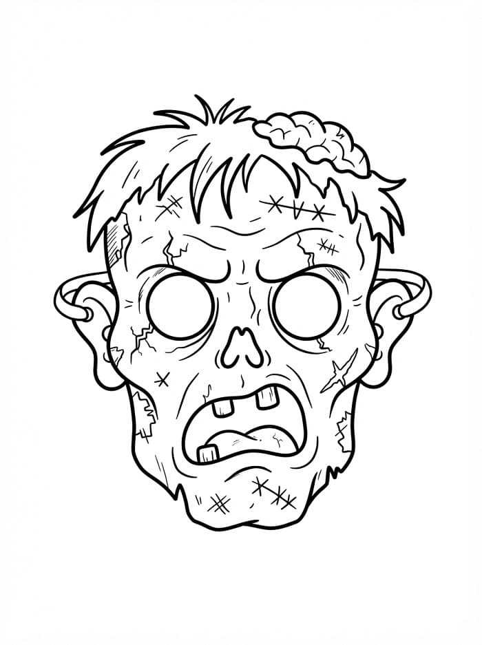 Zombie-Halloweenmaske