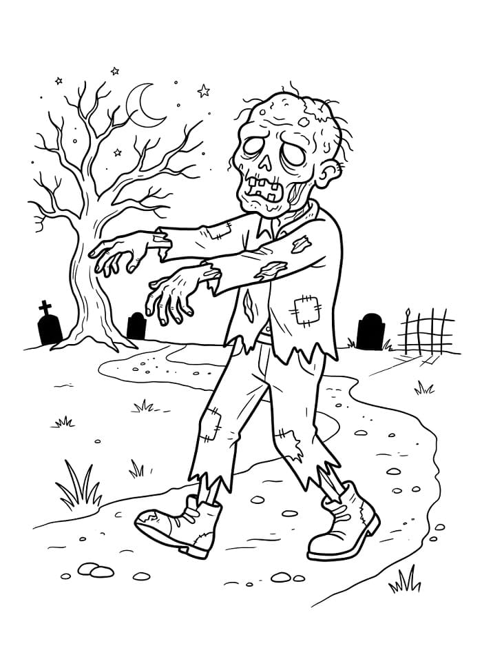 Zombie an Halloween