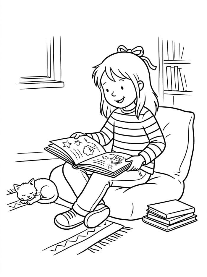 Conni liest ein Buch